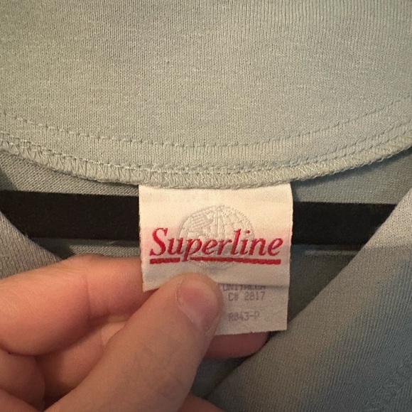 Embroidered Light green Women's Top - Picture 2 of 4